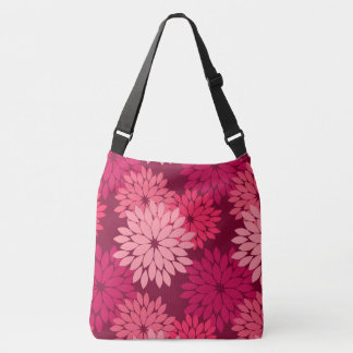 Bolsa Ajustável Modern Floral Kimono Impressão, Coral Rosa e Borgo