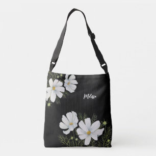 Bolsa Ajustável Mola-d-água Branca de Cosmos Flores Botânicas