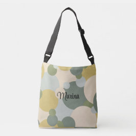 Bolsa Ajustável Moléculas verdes-amarelas personalizadas