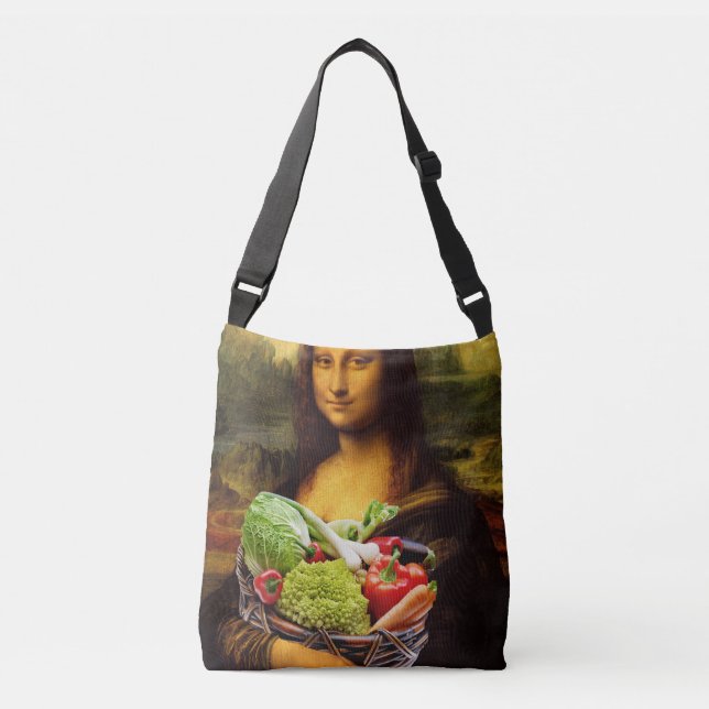 Bolsa Ajustável Mona Lisa ama vegetais (Frente)