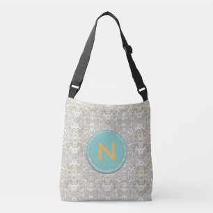 Bolsa Ajustável Monograma Dourado Damask