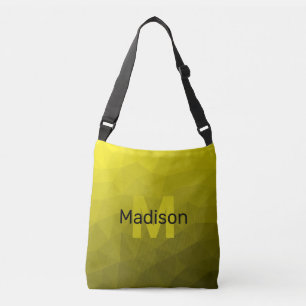 Bolsa Ajustável Monograma geométrico com padrão de malha ombre esc