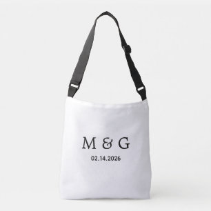 Bolsa Ajustável Monograma Personalizado e Data Personalizada
