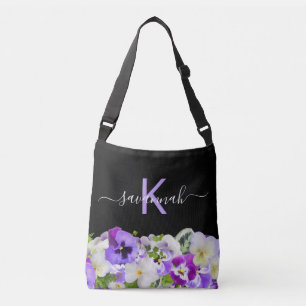 Bolsa Ajustável Monograma roxo violeta preto