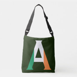 Bolsa Ajustável Monograma sobreposto no Irish Flag cbcnt