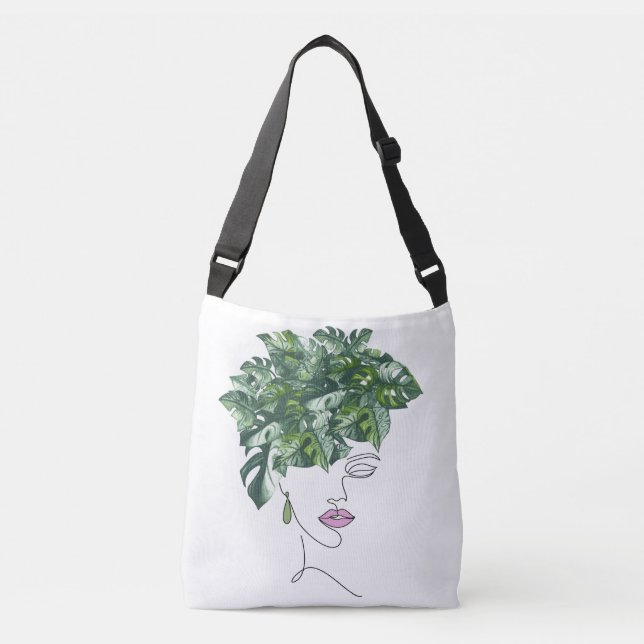 Bolsa Ajustável Monstera, a derradeira Dama de Plantas (Frente)