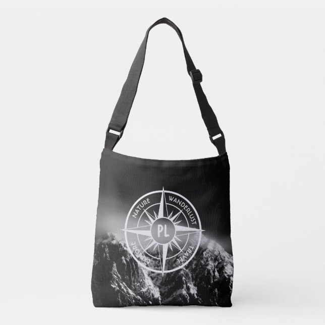 Bolsa Ajustável Montes dramáticos do emblema da estrela da Compass (Frente)