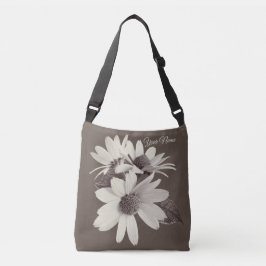 Bolsa Ajustável Moody Brown Daisy em tons quentes de mocha