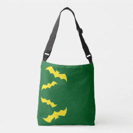 Bolsa Ajustável Morcegos Amarelos Voadores de Halloween