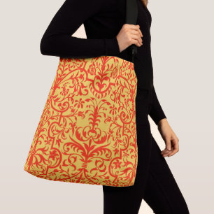 Bolsa Ajustável Motivo vitoriano em laranja
