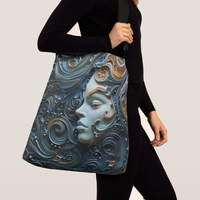 Bolsa Ajustável Mulher ao Luar Arte 3D (Close Up)