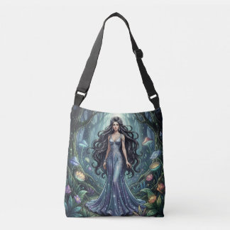 Bolsa Ajustável Mulher majestosa com vestido prateado