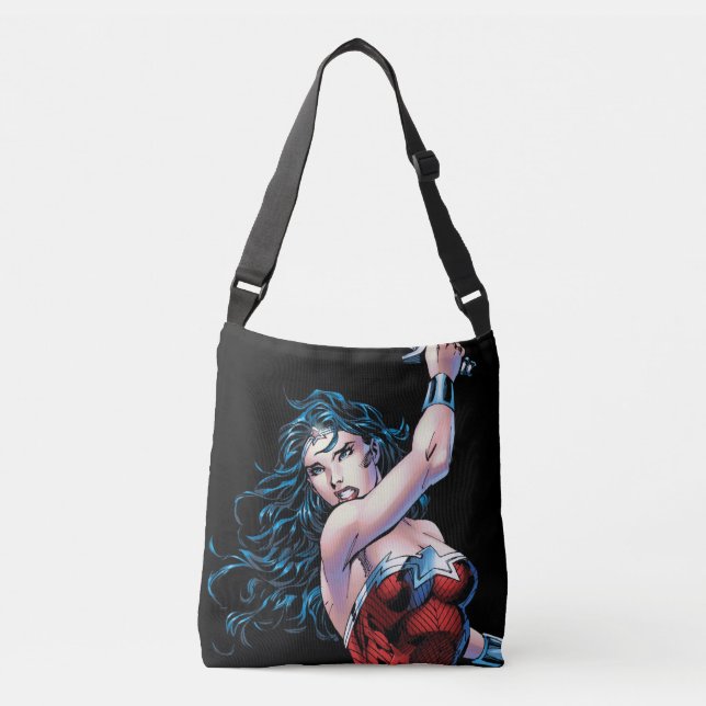 Bolsa Ajustável Mulher Maravilha Nadando Espada (Frente)