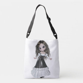 Bolsa Ajustável Mulher triguenha toda sobre - imprima o saco para