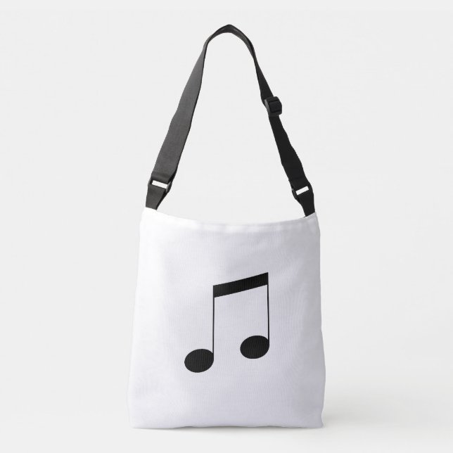 Bolsa Ajustável Music One Black Beam Note, (Frente)
