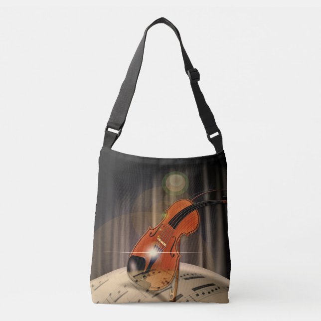 Bolsa Ajustável Música artística do violino (Frente)