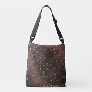 Bolsa Ajustável música, música, nota, melodia, preto, som, clf,