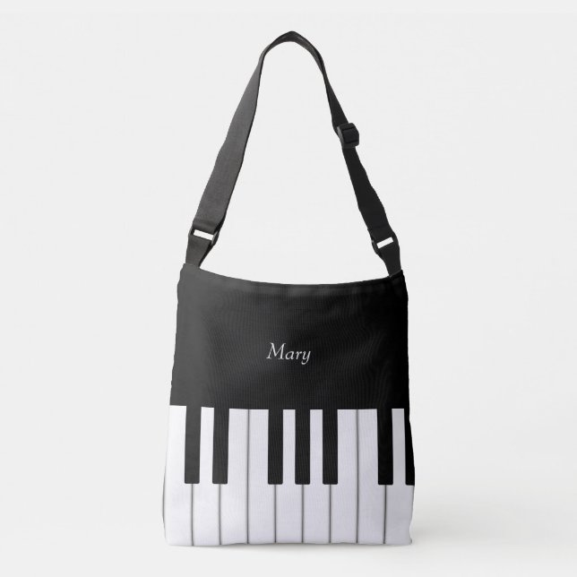 Bolsa Ajustável Música Personalizada do Teclado Piano Clássico (Frente)