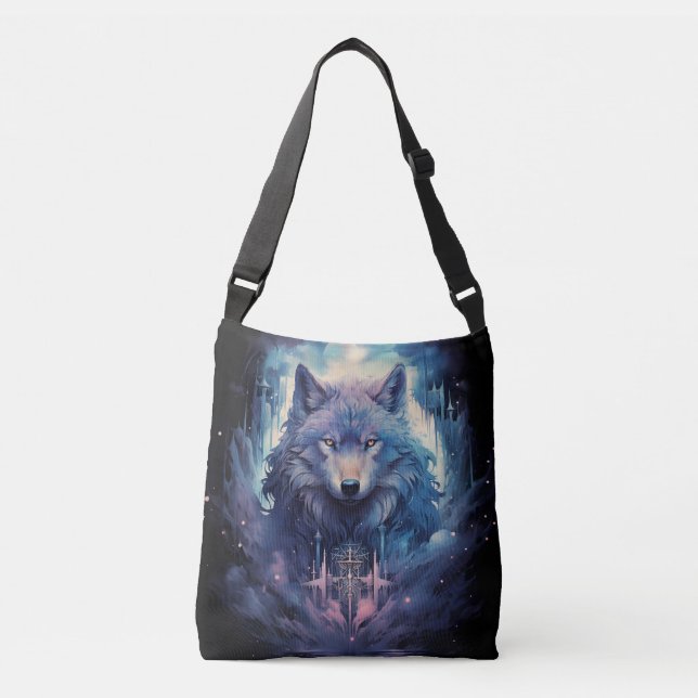 Bolsa Ajustável Mystic Moon Wolf Guardian (Frente)