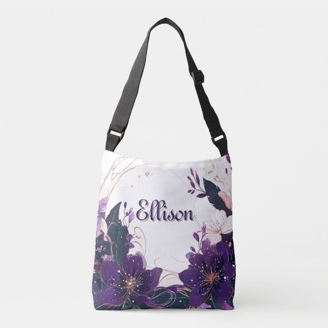 Bolsa Ajustável Mystical Violet Bloom (Frente)