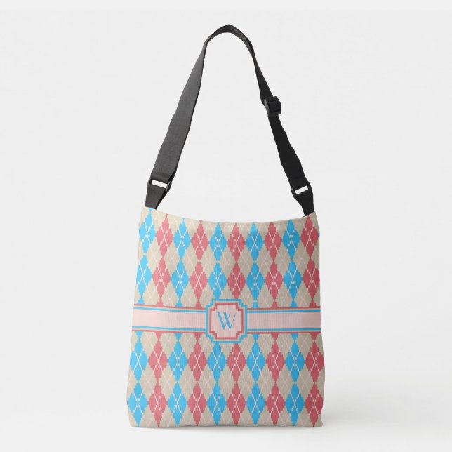 Bolsa Ajustável Na barra All-Over-Impressão da Praia Argyle (Frente)