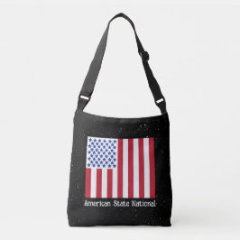 Bolsa Ajustável Nacional de Estado Americano com Bandeira