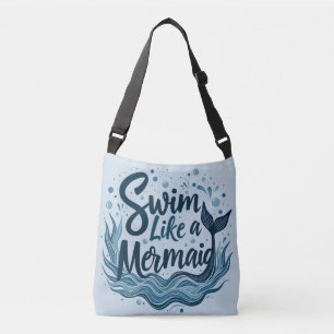 Bolsa Ajustável Nade Como uma Sereia Arte de Citação do Oceano Cap