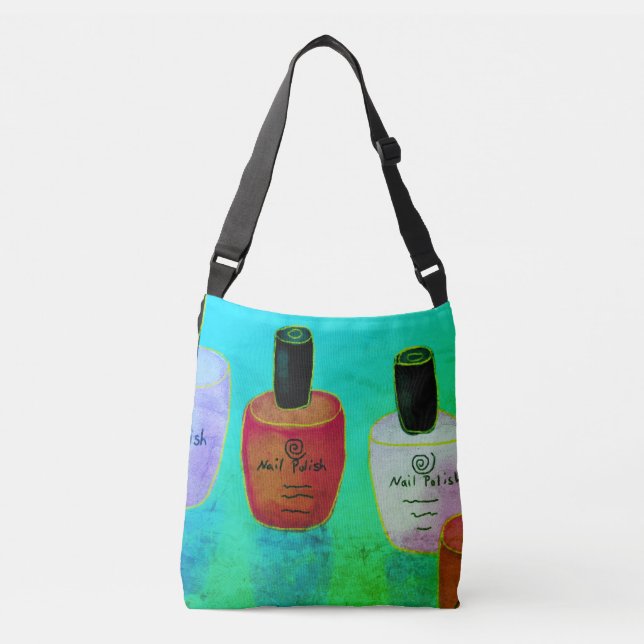 Bolsa Ajustável Nail Polonês Abstrato Art Nail Tech Tot Bag (Frente)
