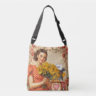 Bolsa Ajustável Namorados de Vintage Retro Lady