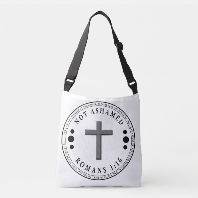 Bolsa Ajustável Não envergonhado do Evangelho Cristão Verse (Frente)