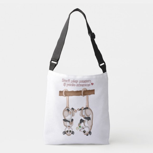 Bolsa Ajustável Não jogue o gambá se você é impressionante (Frente)