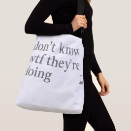 Bolsa Ajustável Não Sei o que Estão Fazendo | Soft Grunge Glitch