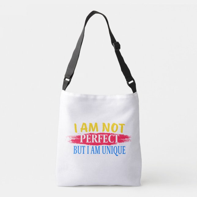 Bolsa Ajustável Não sou perfeito, mas sou único (Verso)