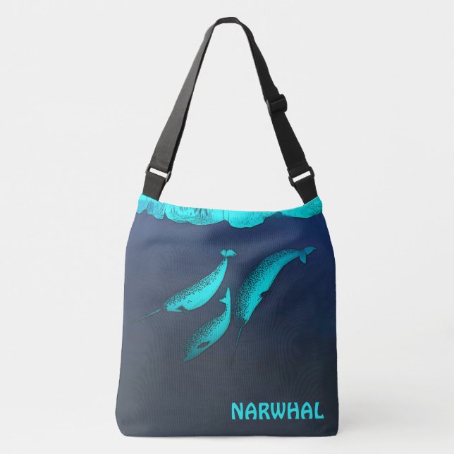 Bolsa Ajustável Narwhal Sob O Gelo (Frente)