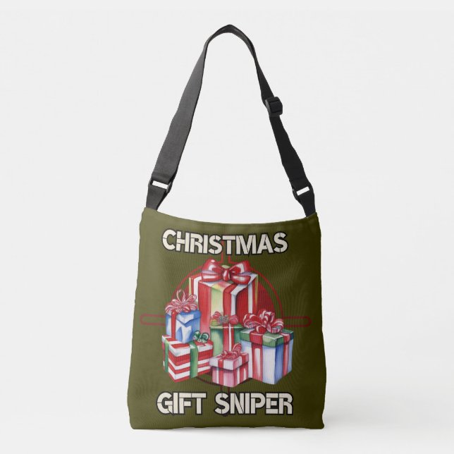 Bolsa Ajustável Natal, atirador, presente, exército (Frente)