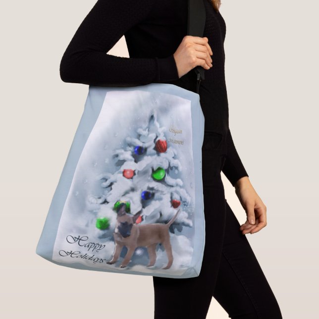 Bolsa Ajustável Natal belga Malinois (Close Up)