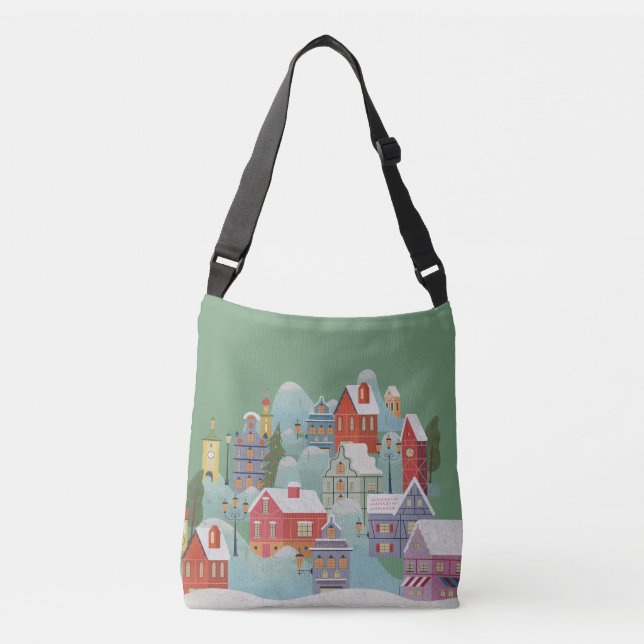 Bolsa Ajustável Natal da Cidade do inverno (Frente)