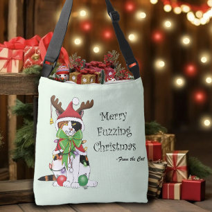 Bolsa Ajustável Natal desfocado da Feliz
