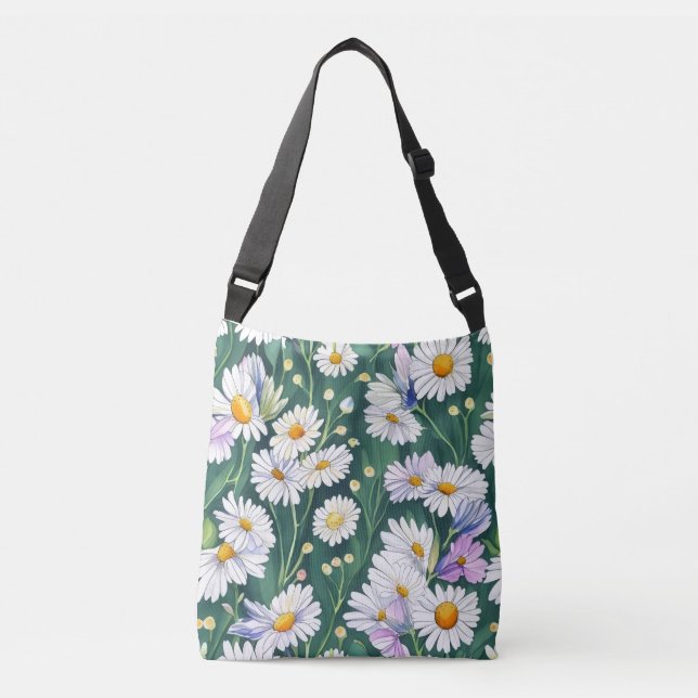 Bolsa Ajustável Natureza encontra arte na bela design de margarida (Frente)