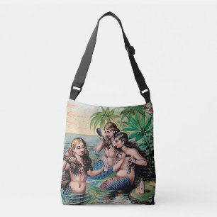 Bolsa Ajustável Naufrágio Antigo das Sereias Vitorianas Tesouro Na