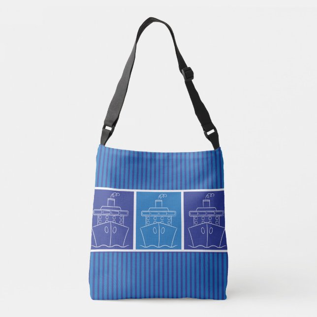 Bolsa Ajustável Navio de cruzeiro (Verso)