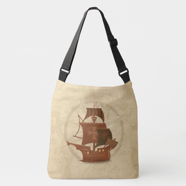 Bolsa Ajustável Navio Mistério Pirata (Frente)