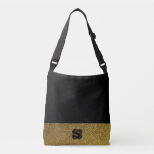 Bolsa Ajustável Negro e ouro monograma