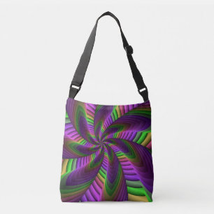 Bolsa Ajustável Neon Colors Flash - Padrão Fractal Colorido