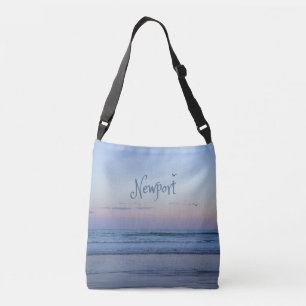 Bolsa Ajustável Newport Beach California Ocean Sunrise Blue
