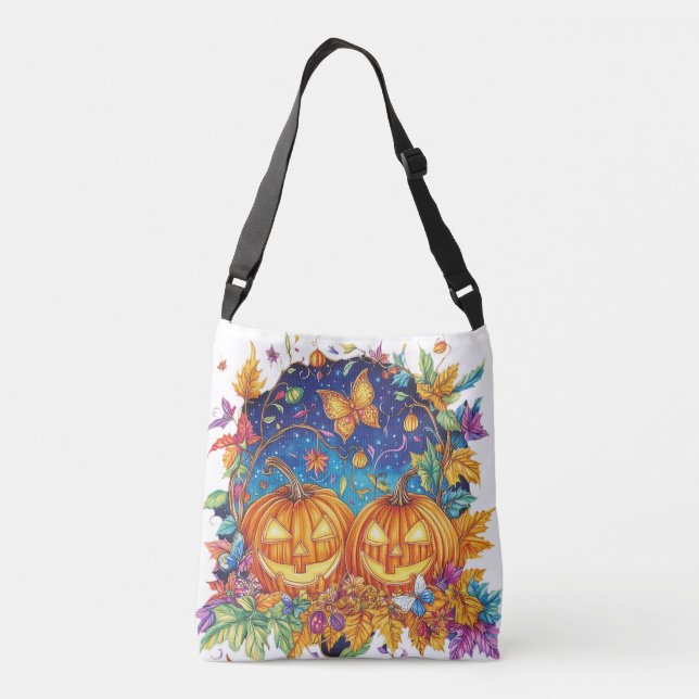 Bolsa Ajustável Noite de Abóbora Fantástica (Verso)