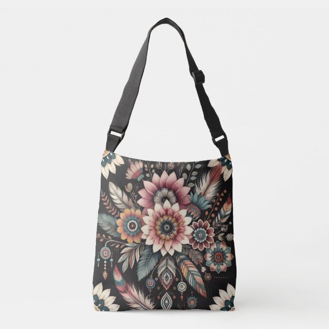 Bolsa Ajustável Noite de Boho Blooms (Frente)