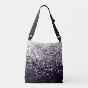 Bolsa Ajustável Noite Escura, Purple Silver Glitter #1 #Brilhante
