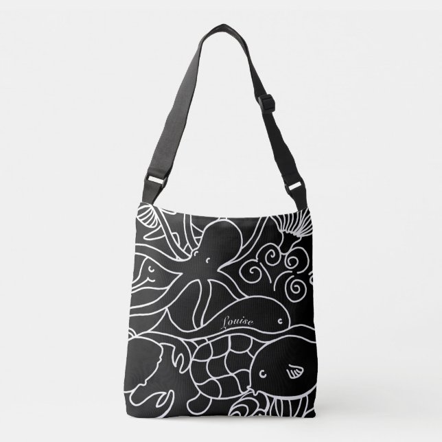 Bolsa Ajustável Noite Nadando Saco Personalizado (Frente)