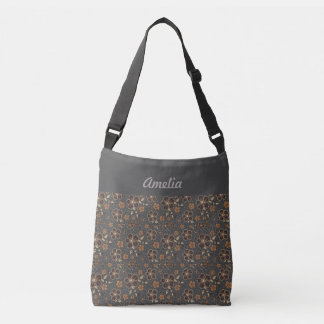 Bolsa Ajustável Nome da flor natural castanha cinza